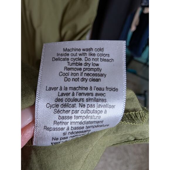 Veronica Beard Trail Mixed Media Dress Fern Green XS Cottage Quiet Luxury Preppy - Picture 11 of 12